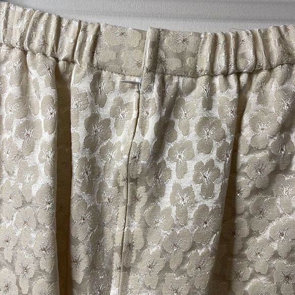 Ursula of Switzerland Vintage Floral Cream Skirt Set Sz 14 - Picture 12 of 12